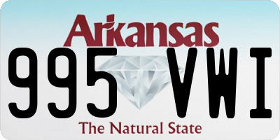 AR license plate 995VWI