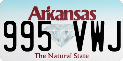 AR license plate 995VWJ