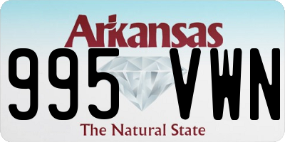 AR license plate 995VWN
