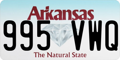 AR license plate 995VWQ