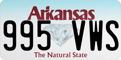 AR license plate 995VWS