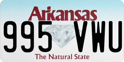 AR license plate 995VWU