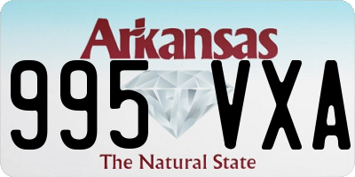 AR license plate 995VXA