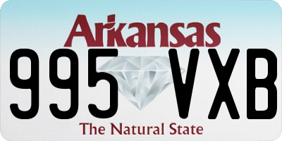 AR license plate 995VXB