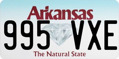 AR license plate 995VXE