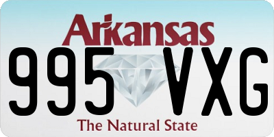 AR license plate 995VXG