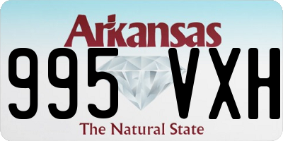 AR license plate 995VXH