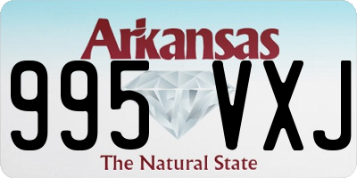 AR license plate 995VXJ