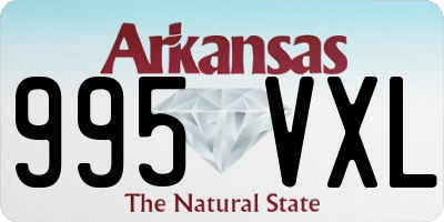 AR license plate 995VXL