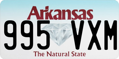 AR license plate 995VXM
