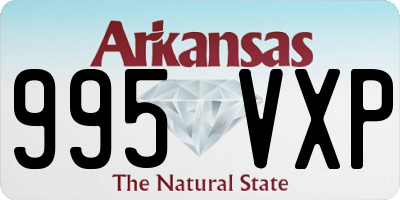AR license plate 995VXP