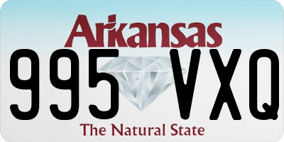 AR license plate 995VXQ