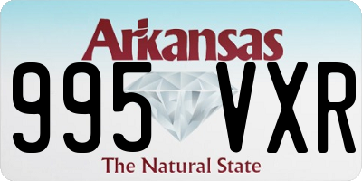 AR license plate 995VXR