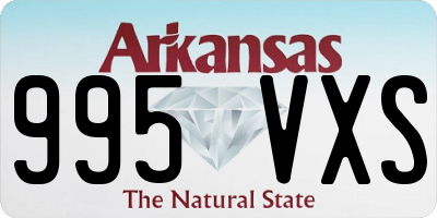 AR license plate 995VXS
