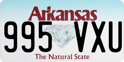 AR license plate 995VXU
