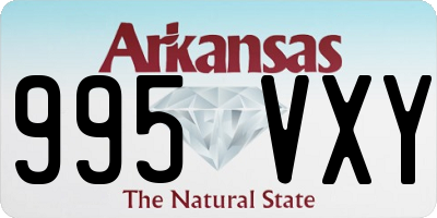 AR license plate 995VXY