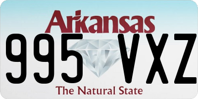 AR license plate 995VXZ