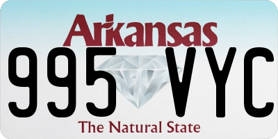 AR license plate 995VYC