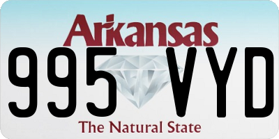 AR license plate 995VYD