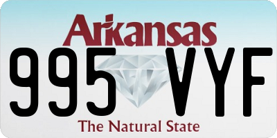 AR license plate 995VYF