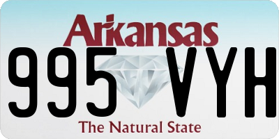 AR license plate 995VYH