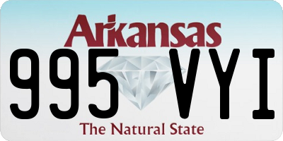 AR license plate 995VYI