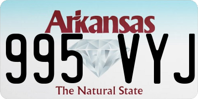 AR license plate 995VYJ
