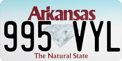 AR license plate 995VYL