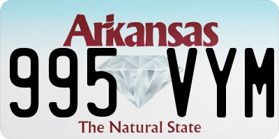 AR license plate 995VYM