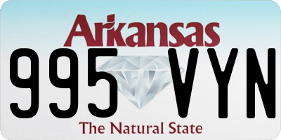 AR license plate 995VYN