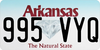 AR license plate 995VYQ