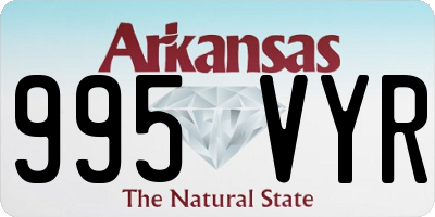 AR license plate 995VYR