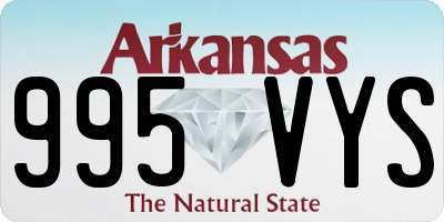 AR license plate 995VYS