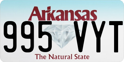 AR license plate 995VYT