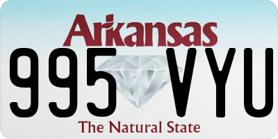 AR license plate 995VYU