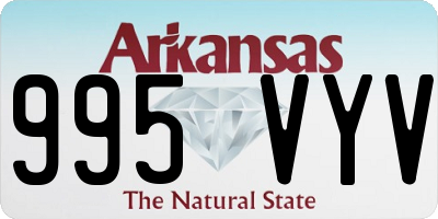 AR license plate 995VYV