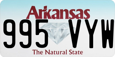AR license plate 995VYW
