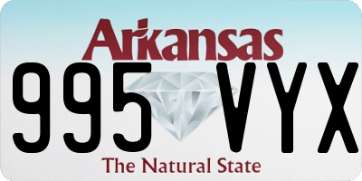 AR license plate 995VYX