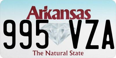 AR license plate 995VZA