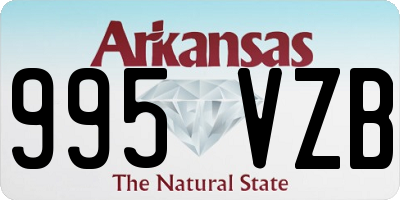 AR license plate 995VZB