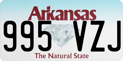 AR license plate 995VZJ