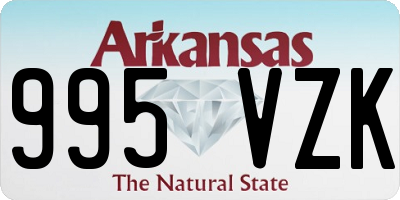 AR license plate 995VZK