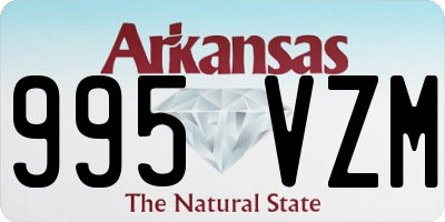 AR license plate 995VZM
