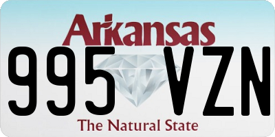 AR license plate 995VZN