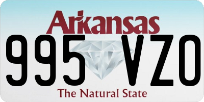 AR license plate 995VZO