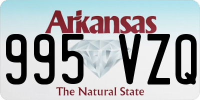 AR license plate 995VZQ