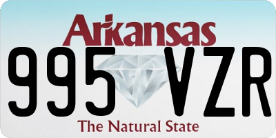 AR license plate 995VZR
