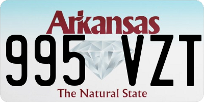 AR license plate 995VZT