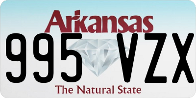 AR license plate 995VZX