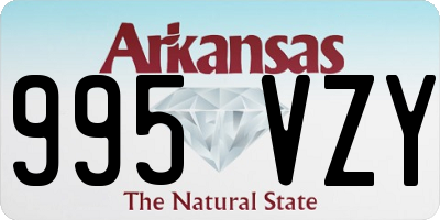 AR license plate 995VZY